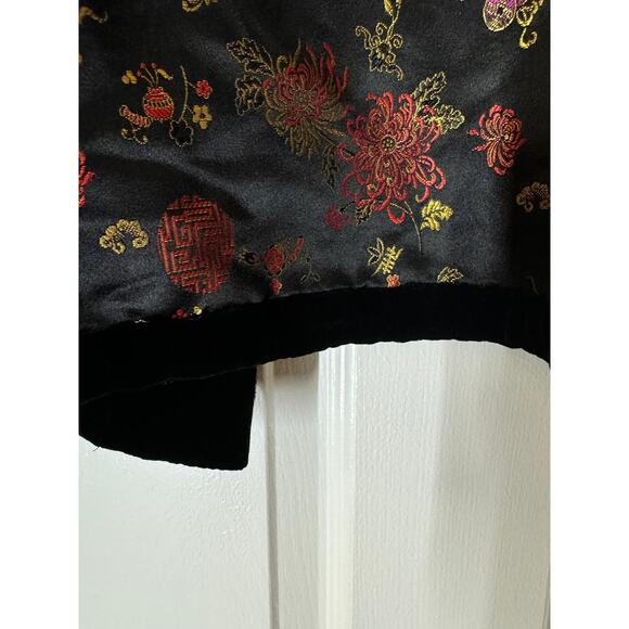Lord & Taylor Vintage Velvet Floral Blazer Silk Lining Sz L/XL - Picture 8 of 8